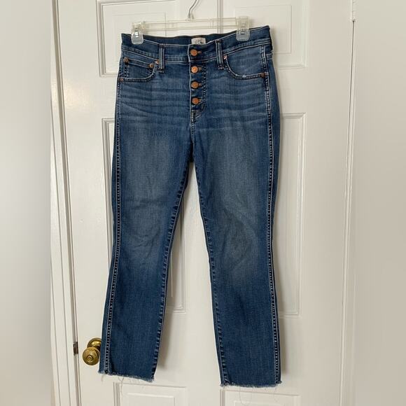 J Crew 9” Vintage Straight Jeans Button Fly - Picture 2 of 8